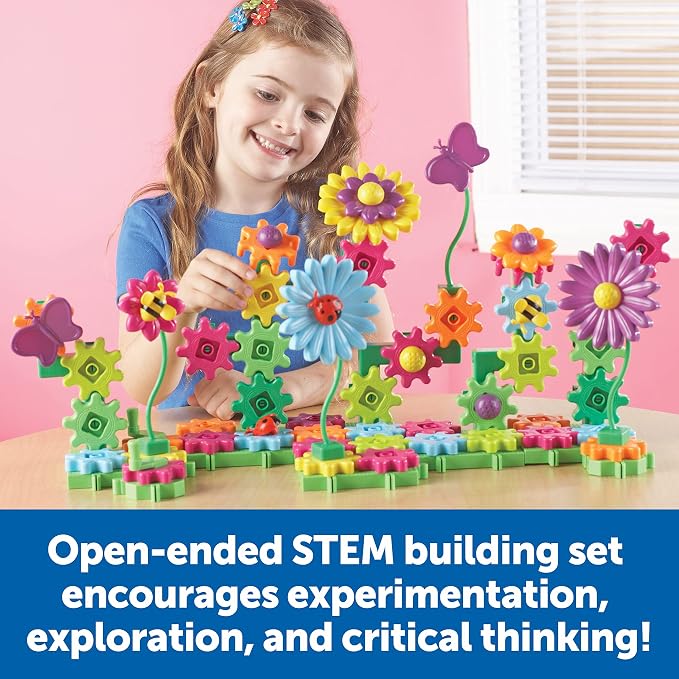 Learning Resources Gears Build & Bloom Building Set
