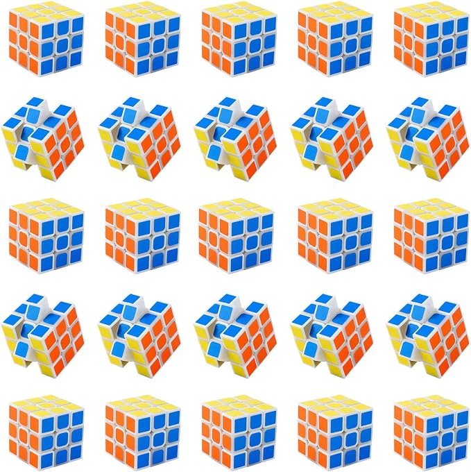 Mini Cube 12 Pack Puzzle Party Favors for Kids Birthday Party Favors, Magic Cube Classroom Prize for Students & School Rewards, Stress Relief Toys Easter Christmas Stocking Goody Bag Filler