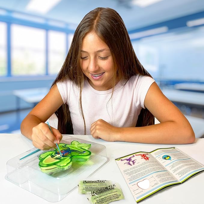 Dissect-It, Deluxe Frog Dissection Kit, STEM Toys for Kids, Ages 6+ | Examine Realistic Frog Organs, Veins, Arteries & Complete Skeleton, Then Rebuild with 2 Included Gel Refill Packs