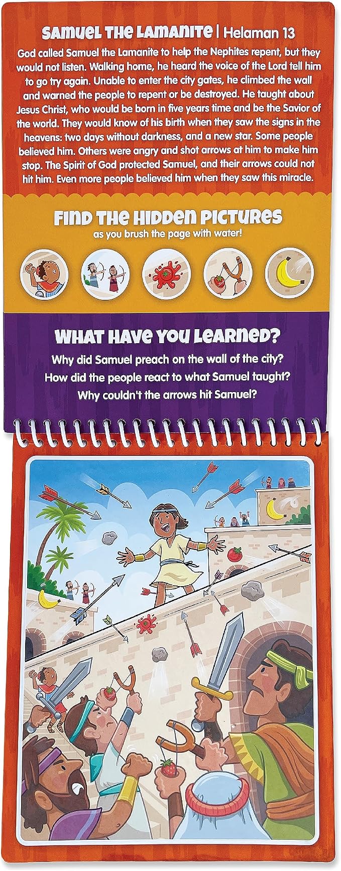 Book of Mormon #2 Aqua Brush Color with Water Activity Book, Bible School, Preschool, Elementary, Primary, Christian, Religion, for Kids Ages 3+ Reusable Travel Activity