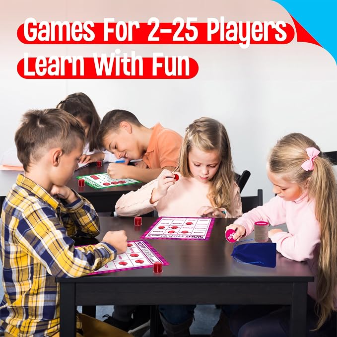 SpriteGru Sight Word Bingo Game, 160 Sight Words Learn to Read Level 3 & Level 4 Bingo Board Game Dolch's & Fry's Words Lists for Kindergarten and Preschool Kids 4-8, Perfect for Classroom & At Home