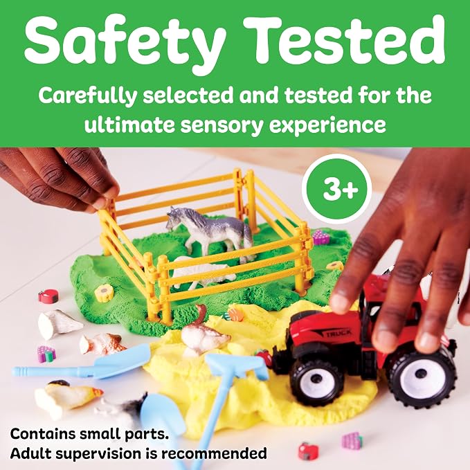 Creativity for Kids Sensory Pack: Farm, Sensory Toys for Toddlers, Pretend Play Farm Animals for Kids, Toddler Travel Toys & Screen Free Summer Supplies (Ages 3+)
