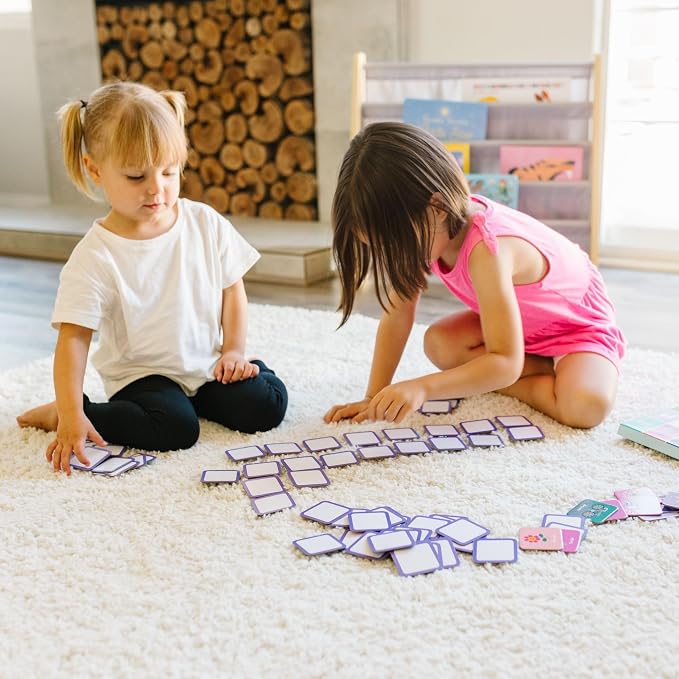 Wildkin Memory Matching Game – 36 Educational Pairs for Toddlers & Preschool - Girl