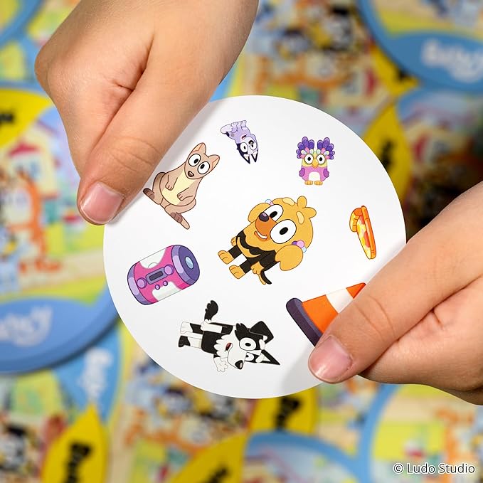 Asmodee Spot It! Bluey Card Game | Fast-Paced Matching Game Featuring Bluey & Friends, Fun for Family, Kids & Adults, Ages 4+, 2-8 Players, 15 Minute Playtime