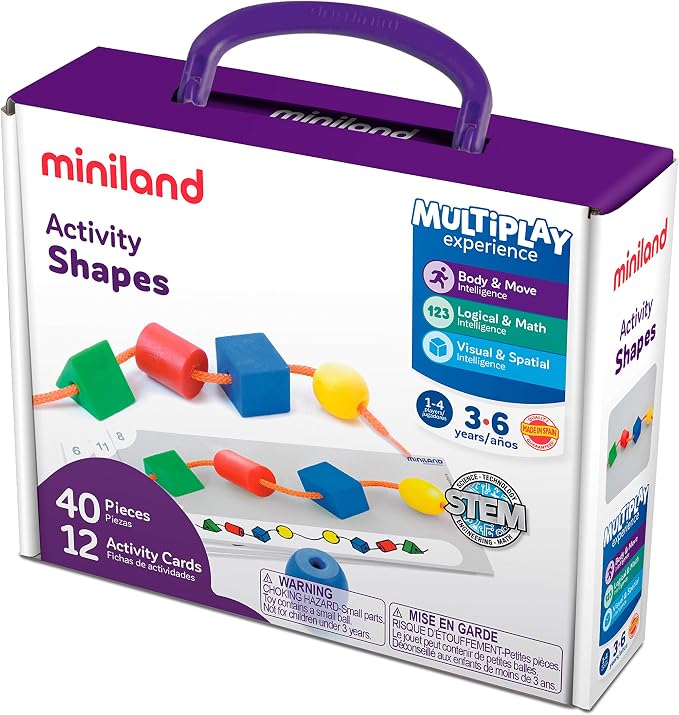 Miniland Activity Shapes for Children from 3 to 6 Years