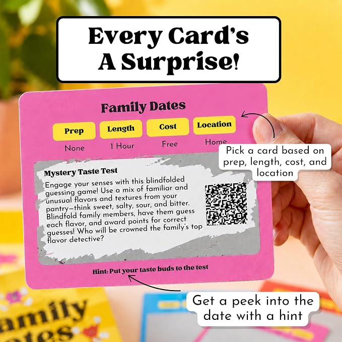 Happy Duo Family Dates 40 Scratch Off Cards – Summer Activities for Kids & Tween from Kids – Family Games for All Ages