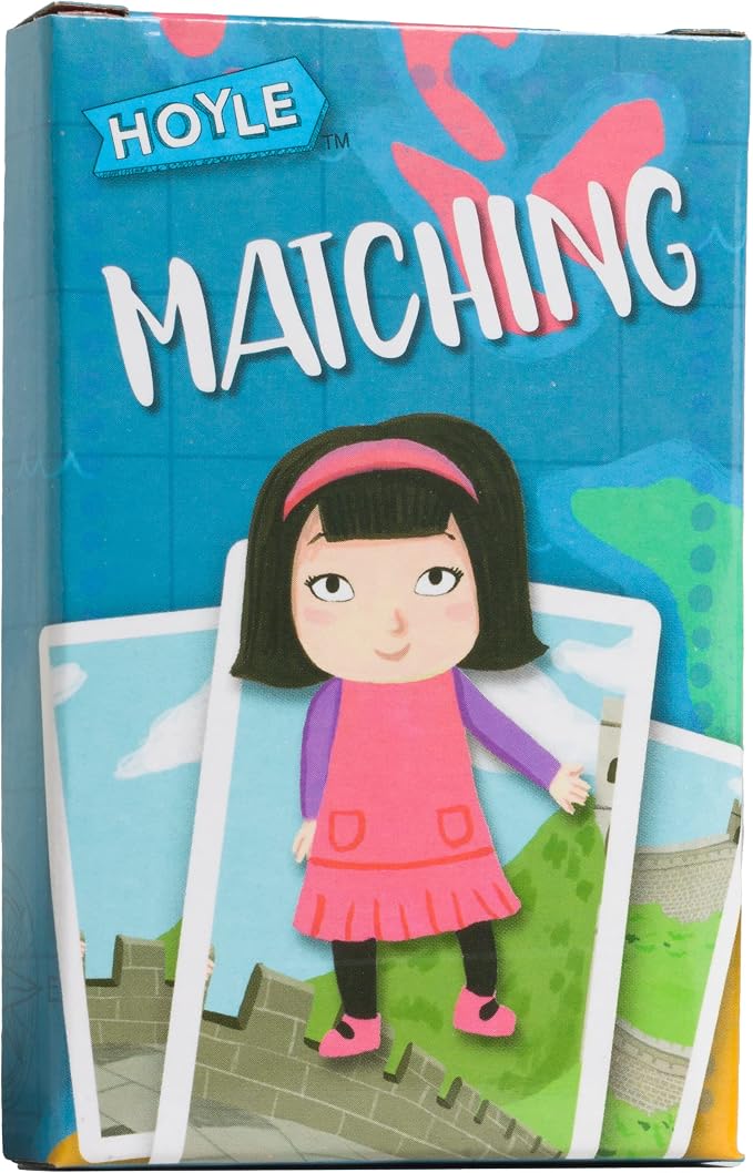 Hoyle 6-in-1 Kids Card Game Pack Go Fish Memory Old Maid Ages 3 Plus | 6 games in 1 pack Go Fish Memory Old Maid Crazy Eights Slap Jack and Matching, Ages 3 and up, 15 minutes or less