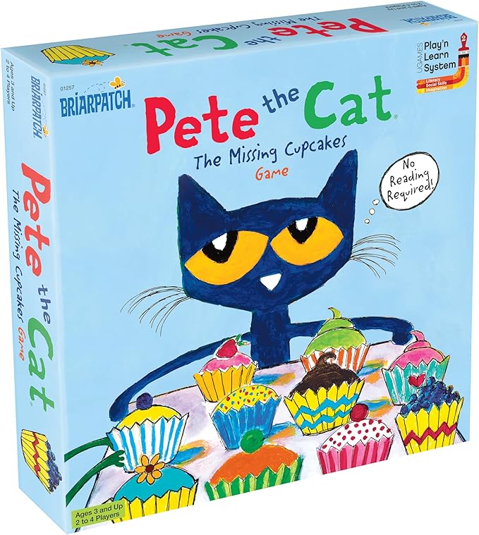 Briarpatch Pete the Cat The Missing Cupcakes Game, Fans of Pete the Cat Books, Ages 3+