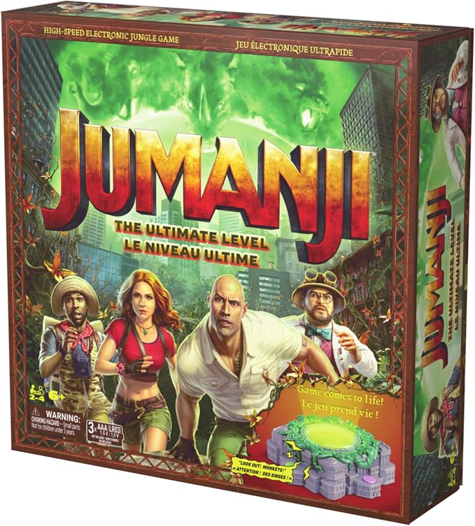 Spin Master Games Jumanji: The Ultimate Level Electronic Board Game | High-Speed Survival Strategy Game, Follow Electronic Commands To Avoid Jungle Hazards, For 2-4 Players, Ages 6 & Up