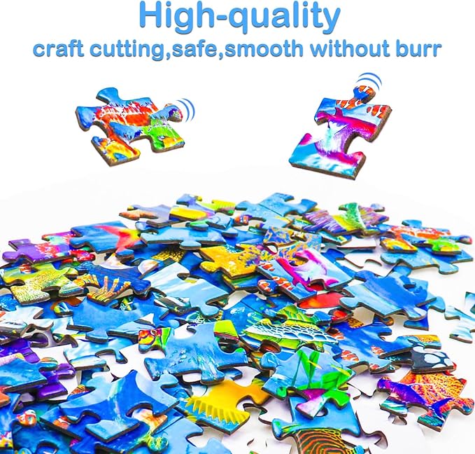 Puzzles for Kids Ages 6-8 8-10 Year Old - 200 Pieces Ocean Underwater World | Educational Learning Toys Puzzles for Kids Ages 10-12, Gift for Boys and Girls, Home Decor