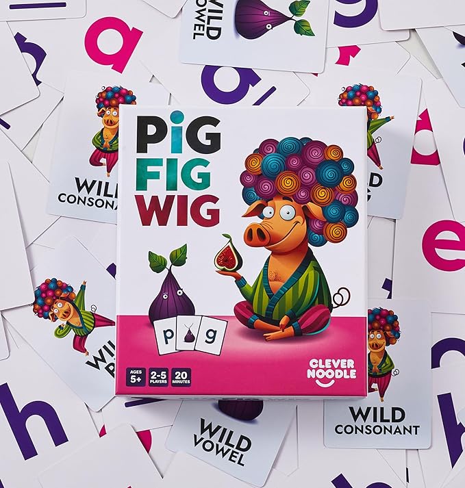 Clever Noodle Pig Fig Wig I A Hilarious Fun Word Game for Kids Learning to Read I Phonics Game I Reading Games