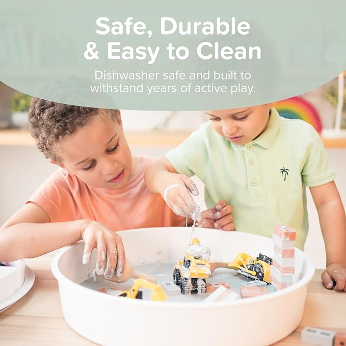 Explorer Bundle | Sensory Bin with Lid | Tuff Tray Accessories | Sensory Bin and Lid | Includes 1 PlayTRAY, Compartments, Bowls, Scoops, Droppers, Funnels, Tongs