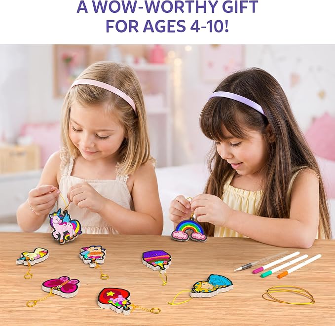 Skillmatics 3D Art Kit - Aqua Puffs, Princesses & Unicorns, Mess-Free Fun, Magical Craft Activity, Travel Toys, DIY Decor, Creative Gifts for Girls & Boys Ages 4, 5, 6, 7, 8, 9, 10 | Painting Craft for Kids, DIY Colour Activity, Screen-Free Fun, Gift f...