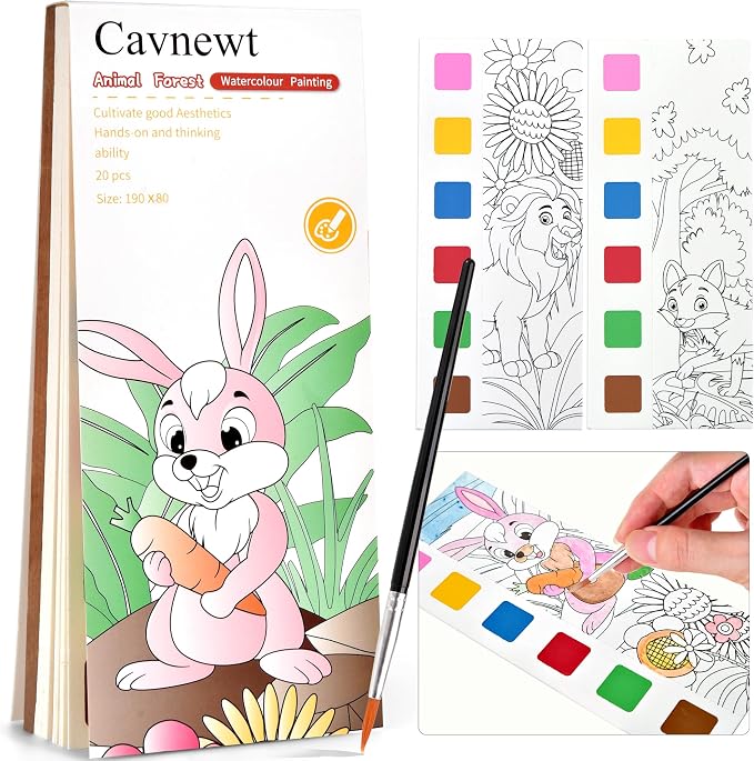 Cavnewt Paint with Water Coloring Book for Kids