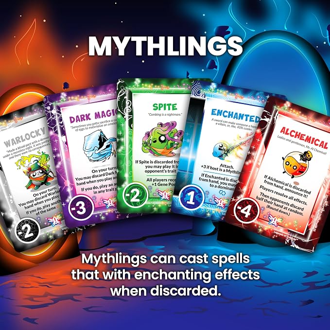 Doomlings Card Game: Legends of Enderas Variety Expansion – 120 New Cards, 5-in-1 Bundle (Mythlings, Techlings, Dinolings, Fuzelings & Treasures) | Ages 8+, 2–6 Players