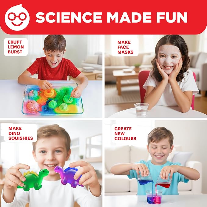 Doctor Jupiter My First Science Experiments Kit for Kids Ages 4+ | Birthday Gift Ideas for Boys & Girls 4, 5, 6, 7, 8 Year Olds, Science Kits for Kids Ages 5-7, STEM Educational Toys