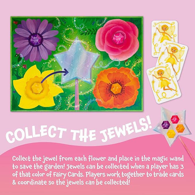 Peaceable Kingdom The Fairy Match Game - an Enchanting Board Game for 2-6 Kids Ages 5+ | Enchanting matching game—collect fairy cards and race to fill your garden. Builds memory and matching, ages 5+