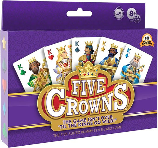 Five Crowns Rummy Style Card Game for Kids and Adults, Family Game Night | Family Game Night, Travel Games, Screen-Free, Holiday Game, Playing Cards, Award-Winning