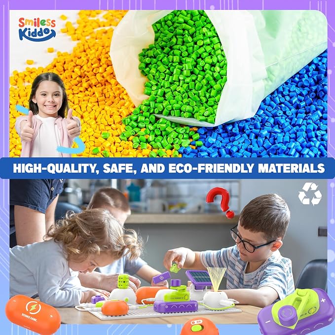 Science Kits for Kids - STEM Kits for Kids, Electronics Exploration Kit, Over 150 Projects, 14 Circuit Parts, STEM Educational Toy Gifts for Kid Boys Girls Ages 3 4 5 6 7 8 9 10 11 12 | Over 150 Experiments, 14 Circuit Parts, Hands-On STEM Learning, Ed...