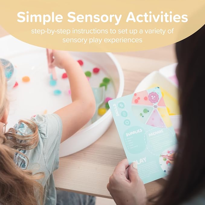 30 x Sensory Play Activity Cards for 2 Years Plus | Inspiration for Creative Sensory Play Activities | Suitable for 2 years and Older | Also Available for Toddlers