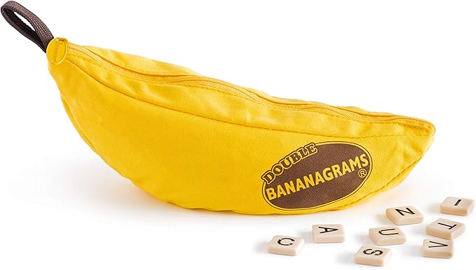 Double Bananagrams Word Game, 2X Tiles for Up to 16 Players