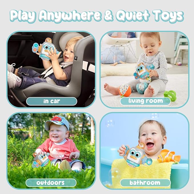 Busy Cube for 1 Year Old Toys| Montessori Toys for 1 Year Old,Sensory Toys for Toddlers 1-3,Learning Fine Motor Skills Toys,Birthday Gift for Baby Aged 6, 9, 10, 12, 18 Months