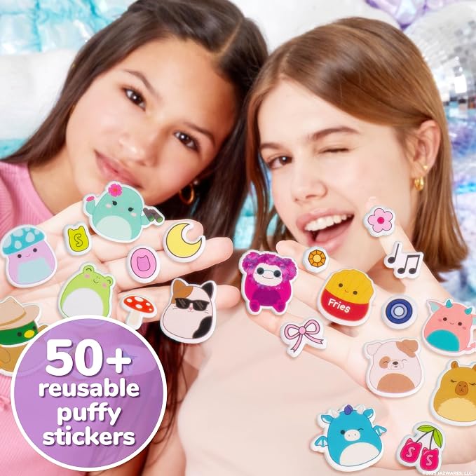Horizon Group USA Puffy Sticker Playset for Kids, Squishmallows