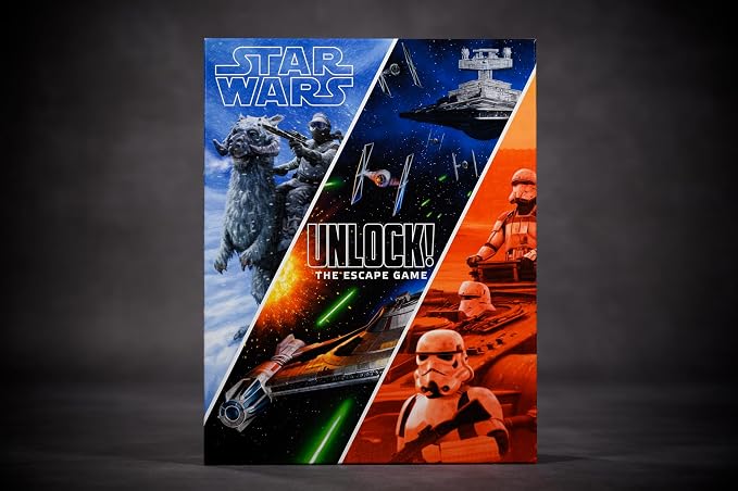 Asmodee Star Wars UNLOCK! The Escape Game - Embark on Epic Escape Room Adventures in a Galaxy Far, Far Away, Cooperative Game for Kids & Adults, Ages 10+, 1-6 Players, 1 Hour Playtime