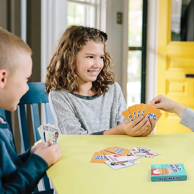 LotFancy Card Games for Kids, 6 Decks, Go Fish, Old Maid, Crazy Eights, Memory Match, Slap Jack, Animal Playing Cards, Easter Basket Stuffers, Stocking Stuffers, Birthday Gifts (Pack of 2)