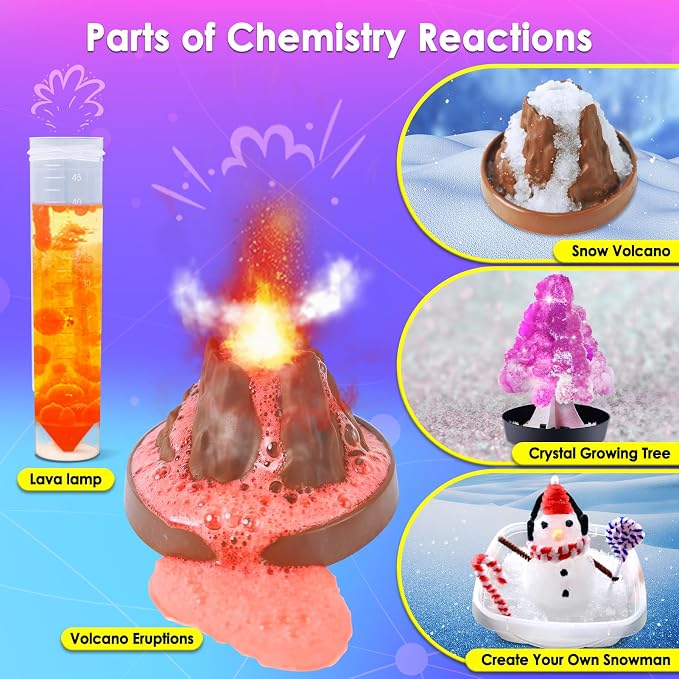 UNGLINGA Science Kits for Kids with 50 Experiments Chemistry Set