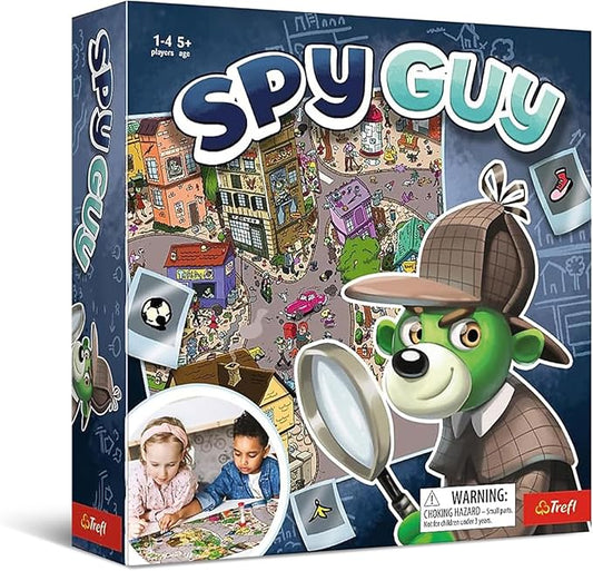 Trefl Spy Guy - Cooperative Detective Game, 5+ | Observation-Based Board Game, Engaging Storyline and Challenges, Searching for Evidence and Catching Criminals