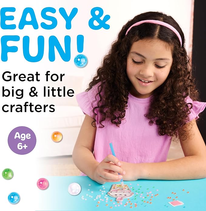 Creativity for Kids Bubble Gem Super Sticker: Bubble Tea | Summer Crafts for a Group | Bubble Tea Crafts and Diamond Painting Kits for Kids (Ages 6+)