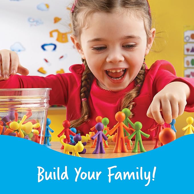 Learning Resources All About Me Family Counters | Toddler Sensory Toys, Preschool Activities, Classroom Must Haves, Math Manipulatives, Social Emotional Games, Fine Motor