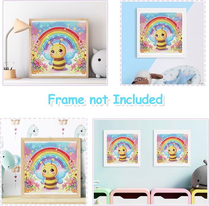 Nardoll Diamond Art Kits - Arts and Crafts - Diamond Art Painting with Wooden Frame - GEM Art for Girls Boys Adults Beginners Home Wall Decor Gifts