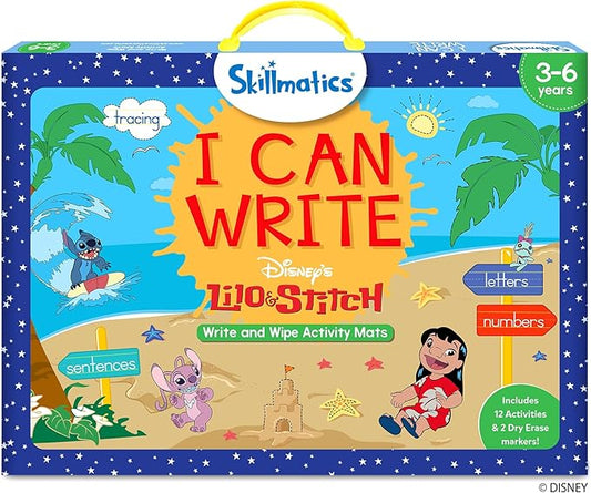 Skillmatics I Can Write Disney's Lilo & Stitch – Educational Toy and Game | Reusable Preschool Learning Activities, Back to School Supplies, Gifts for Students, Kids, Toddlers Ages 3, 4, 5, 6