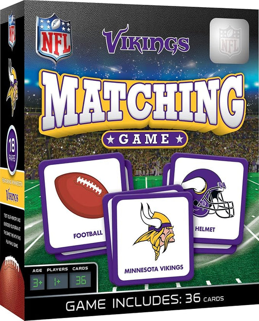 MasterPieces Officially Licensed NFL Minnesota Vikings Picture Matching Card Game for Kids and Families