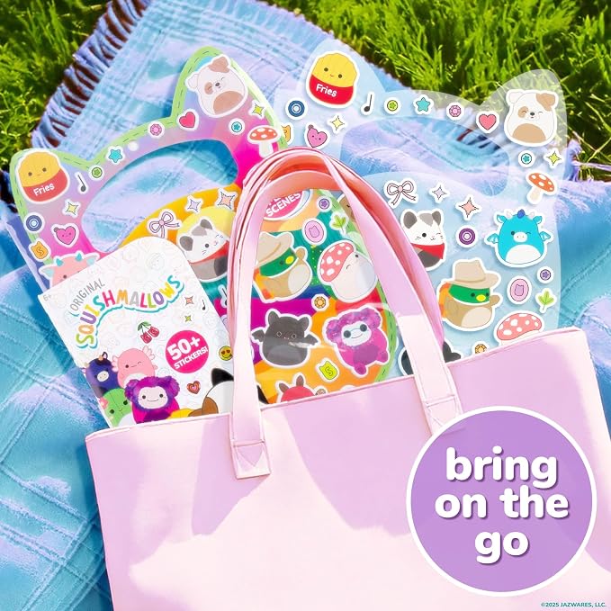 Horizon Group USA Puffy Sticker Playset for Kids, Squishmallows