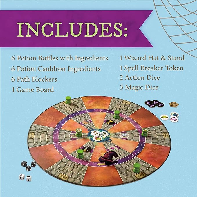 Peaceable Kingdom Cauldron Quest Cooperative Potions and Spells Game for Kids