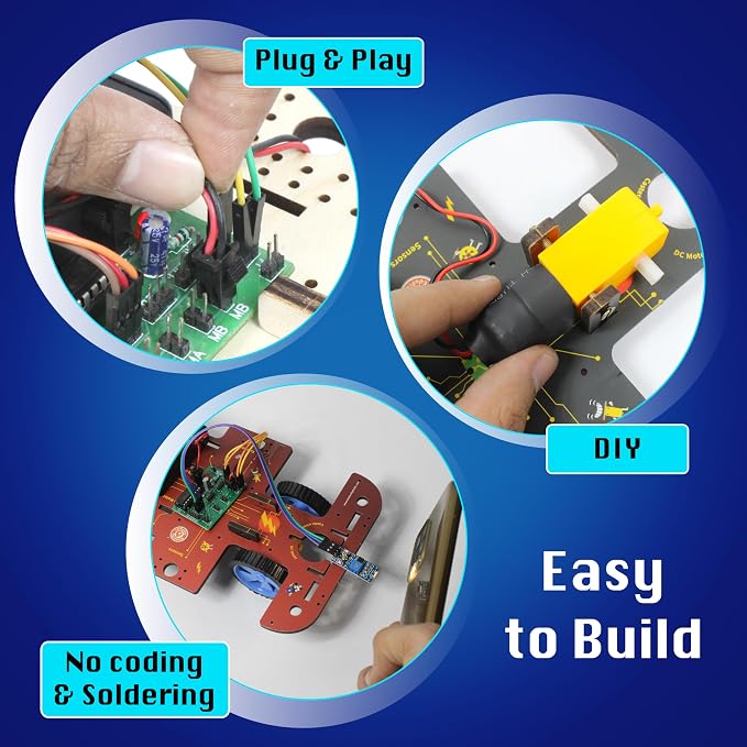 Butterfly EduFields 10in1 STEM Electronics Robotics Kit for Kids Ages 8-12 | Engineering Science Kit | Robot Building Projects | Educational Electronics Toy | STEM Learning for Boys & Girls