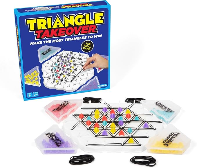 Triangle Takeover By Relatable, Exciting Brain Games for Family Gatherings, A Great Choice for Kids Board Games and Kids Party Games, Appropriate for Players Ages 8 and Up