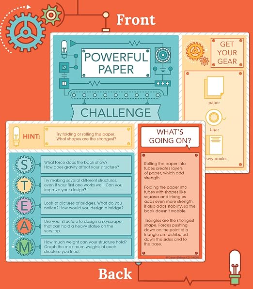 Carson Dellosa Stem Challenges, Seasonal, Physical, Life, Earth & Space Science Kits for Kids Ages 8-12, Educational Games and Experiments for 3rd Grade and Up (Pack of 6)