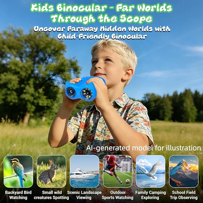 1000X Handheld Microscope for Kids, 2 in 1 Pocket Digital Microscope 2.0" & 10X Telescope for Kids - Science Kits STEM Toys - Gifts for Boys Girls Ages 3 4 5 6 7 8 9 10 11 12(Blue)