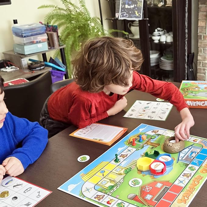 Scavenger Quest Board Game, Fun for Kids and Adults, 2-4 Players, Ages 5+, Family-Friendly Outdoor Themed Seek-and-Find Board Game. Skill-Building & Educational Fun.