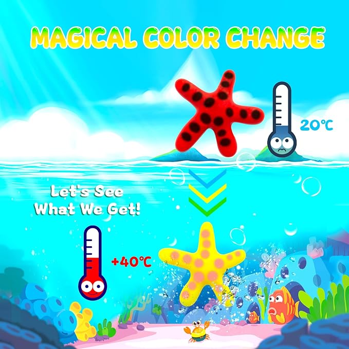 Kiditos Color-Changing Magic Water Elf Kit for Kids, DIY Craft Kit | 6 Gels & 6 Molds, Magic Aqua Fairy Water Gel Kit, STEM Science Activity, Party Favors & Birthday Gifts for Kids Ages 3+