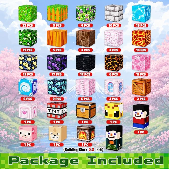 GraceDuck Magnetic Blocks - 200 PCS Build Dark Adventure Forest Castle - Magnetic Toys for Montessori Toddler Christmas Birthday Gifts STEM Sensory Toys for 3 4 5 6 7 8 9 10 Year Old Boys & Girls
