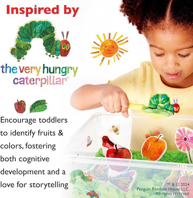 Creativity for Kids The Very Hungry Caterpillar Sensory Bin - Toddler Sensory Toys from The World of Eric Carle Books, Preschool Learning Activities and Fine Motor Toys for Toddlers (Ages 3+)