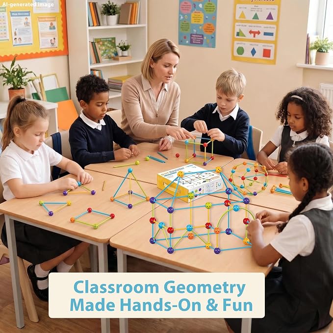 COUOMOXA 253 Pcs STEM Building Toys with Sound Bells