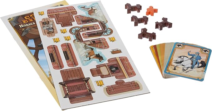 Ludonate Colt Express Horses & Stagecoach Card Game Expansion - Exciting Western Strategy with New Loot & Events