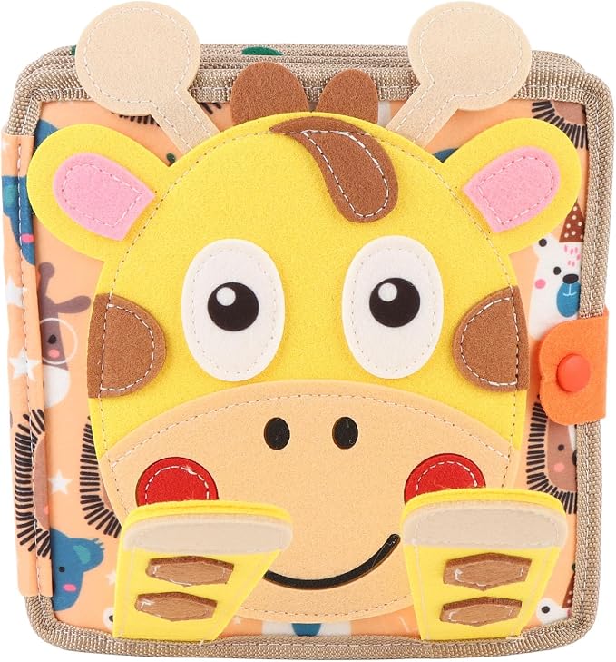 Felt Activity Book for Toddlers Educational Sensory Quiet Travel Toy Soft Fabric Interactive Pages Fine Motor Skills Learning 2 3 Year Olds
