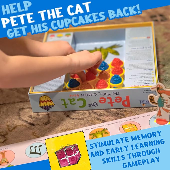 Briarpatch Pete the Cat The Missing Cupcakes Game, Fans of Pete the Cat Books, Ages 3+